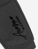 Jogginghose - Print - dunkelgrau