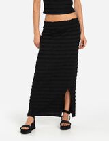 Gonna maxi - Spacco laterale - nero