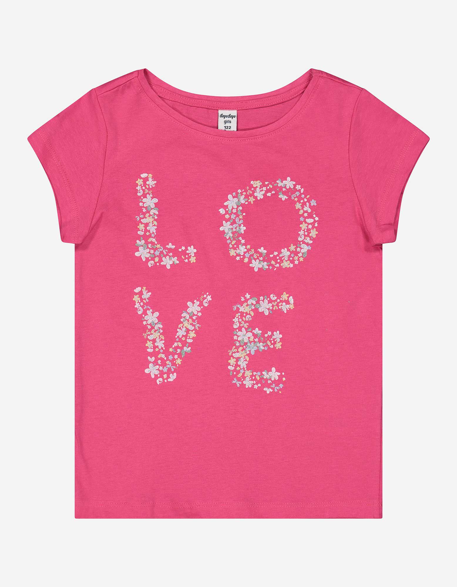 T-shirt - Glitterprint - pink