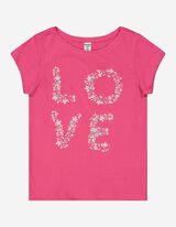 Mädchen T-Shirt - Glitzerprint