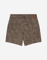 Pantaloncini - Motivo leopardato - marrone chiaro