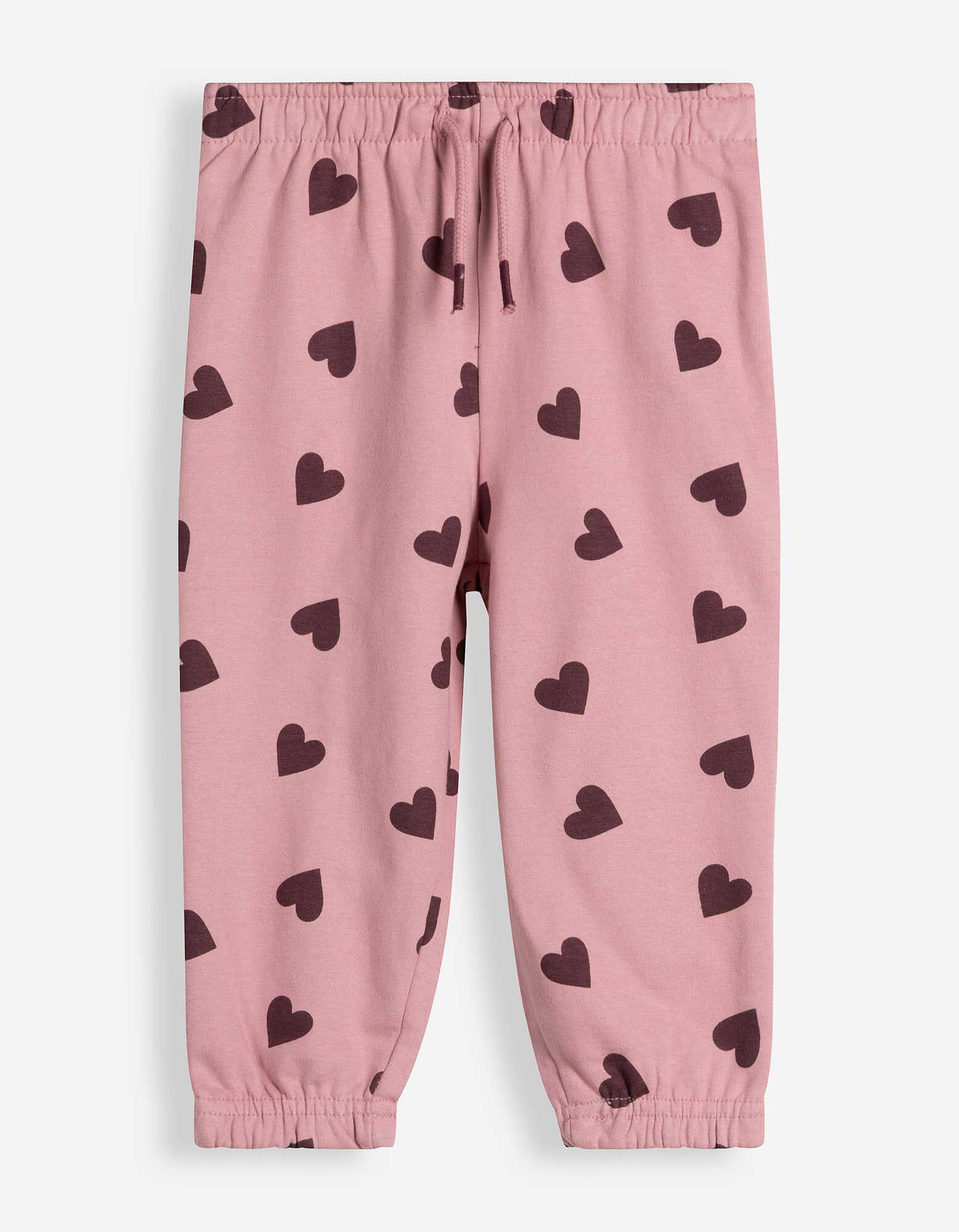 Joggingbroek - 100% katoen - Lichtroze