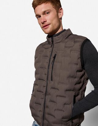 Bodywarmer - Opstaande kraag - donkergroen