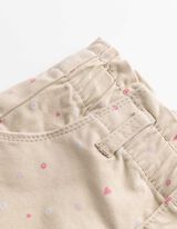 Hose - Allover-Muster - weiß