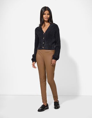 Leggings - Thermoeffekt - hellbraun