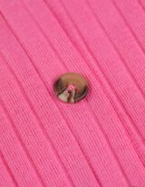 Majica kratkih rukava - Traka za dugmad - ruzicasta