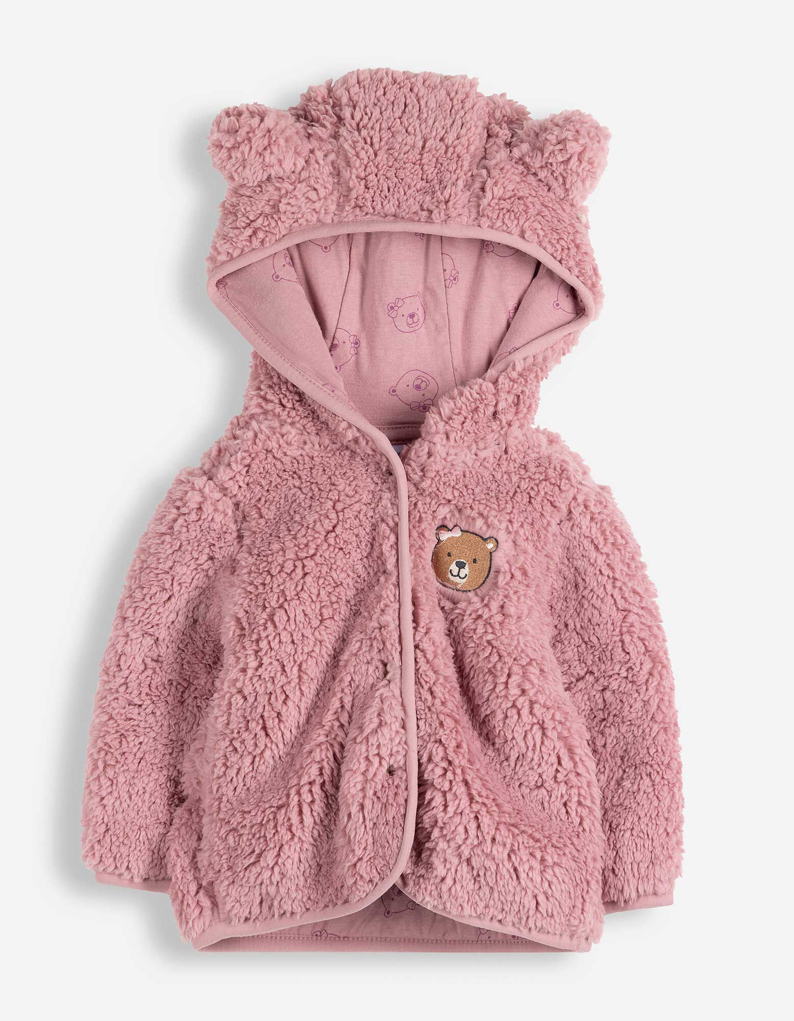 Jas - Teddy - Lichtroze