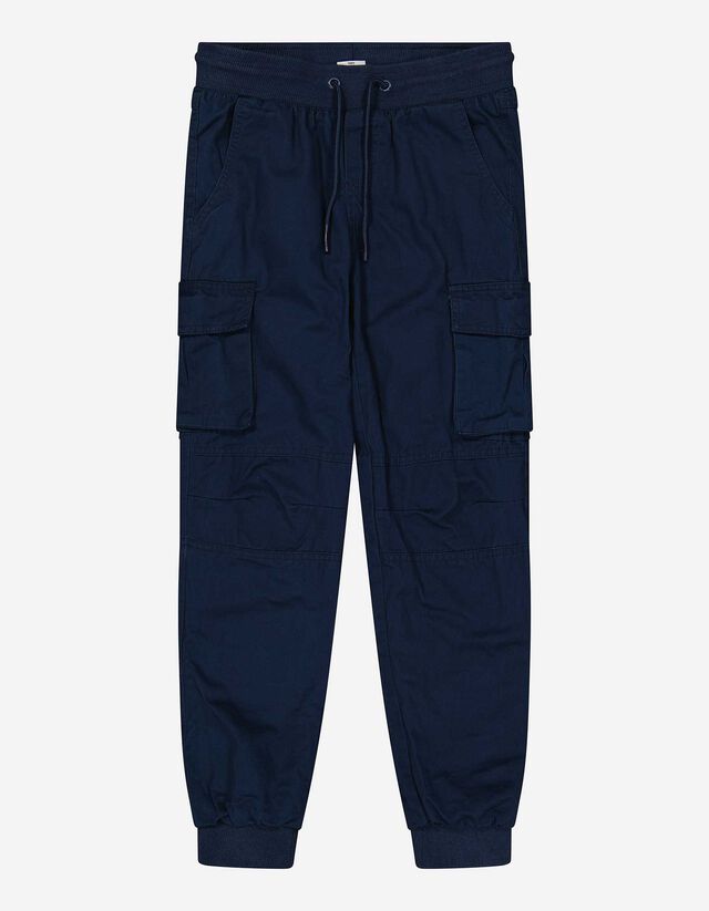 Pantaloni jogging - Efect termic - Albastru inchis