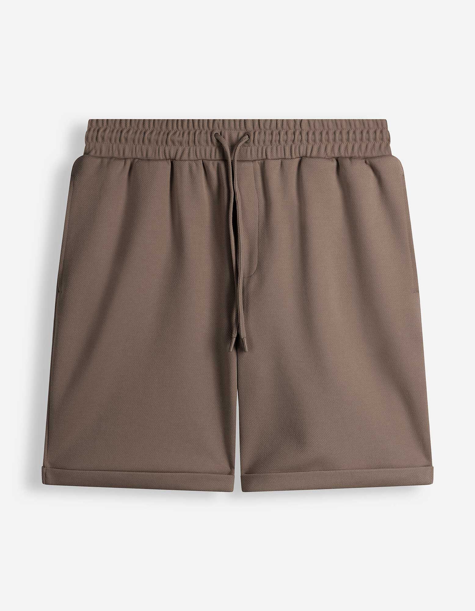 Shorts - Piqu&eacute; - Braun