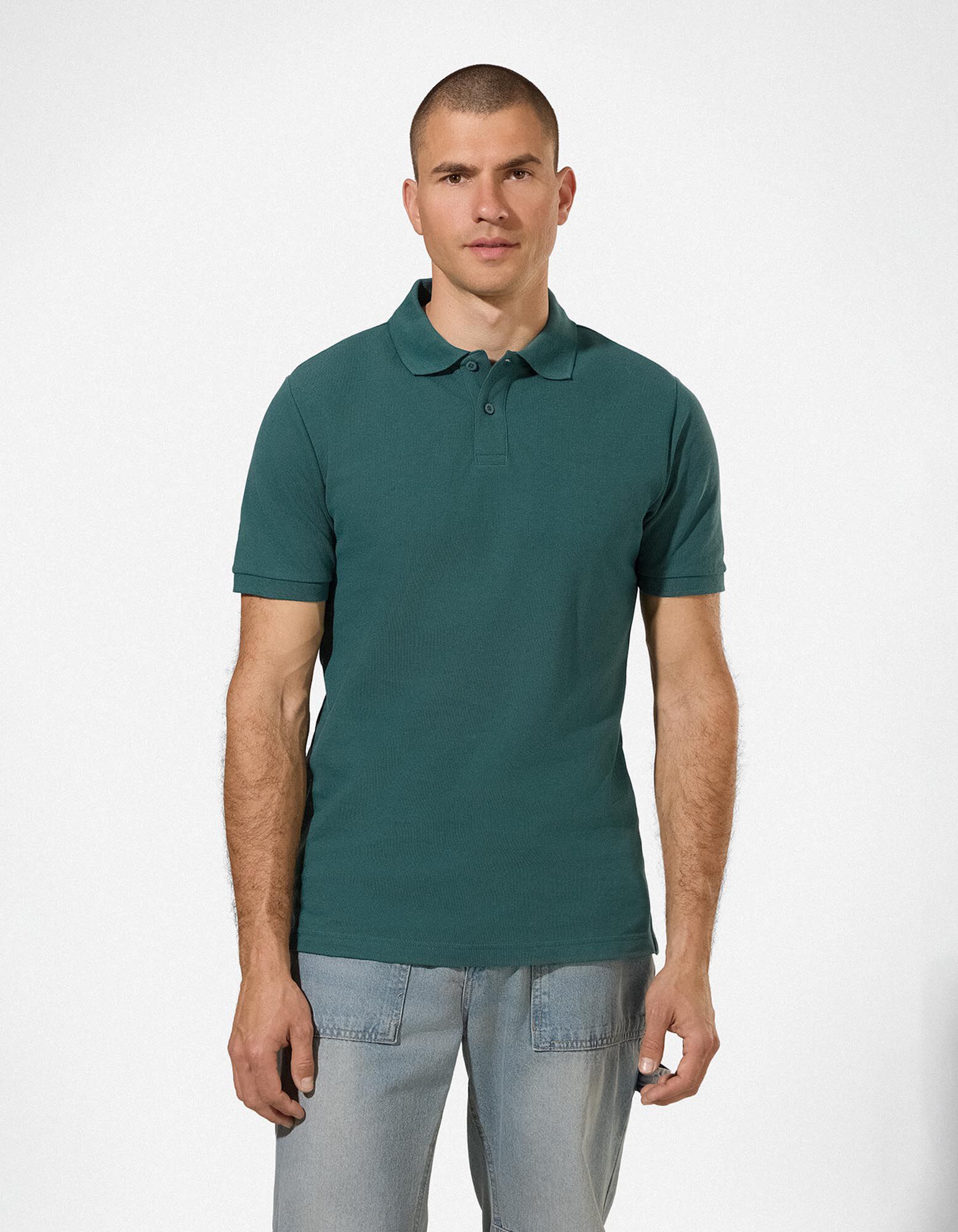 Poloshirt - einfarbig - Khaki