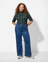 Shirt - Viskose-Mix - schwarz