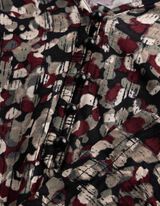 Blusenshirt - Allover-Print - Beige