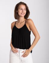 Top - LENZING™ ECOVERO™ - nero