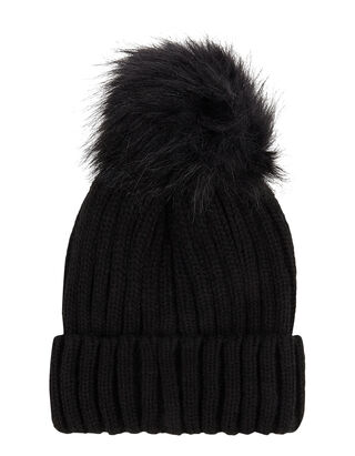 Damen Strickm&uuml;tze mit Bommel