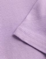 T-Shirt - Rippenstruktur - lila