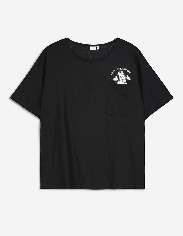Tricou - Minnie Mouse - Negru