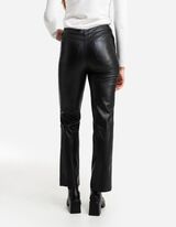 Kelnės - Dirbtinė oda - juodas