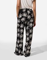 Pantalon palazzo - Viscose - noir