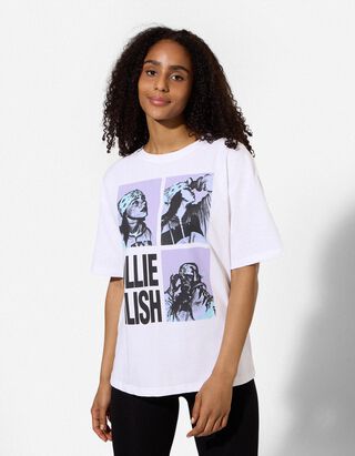 T-Shirt - Print - Wei&szlig;