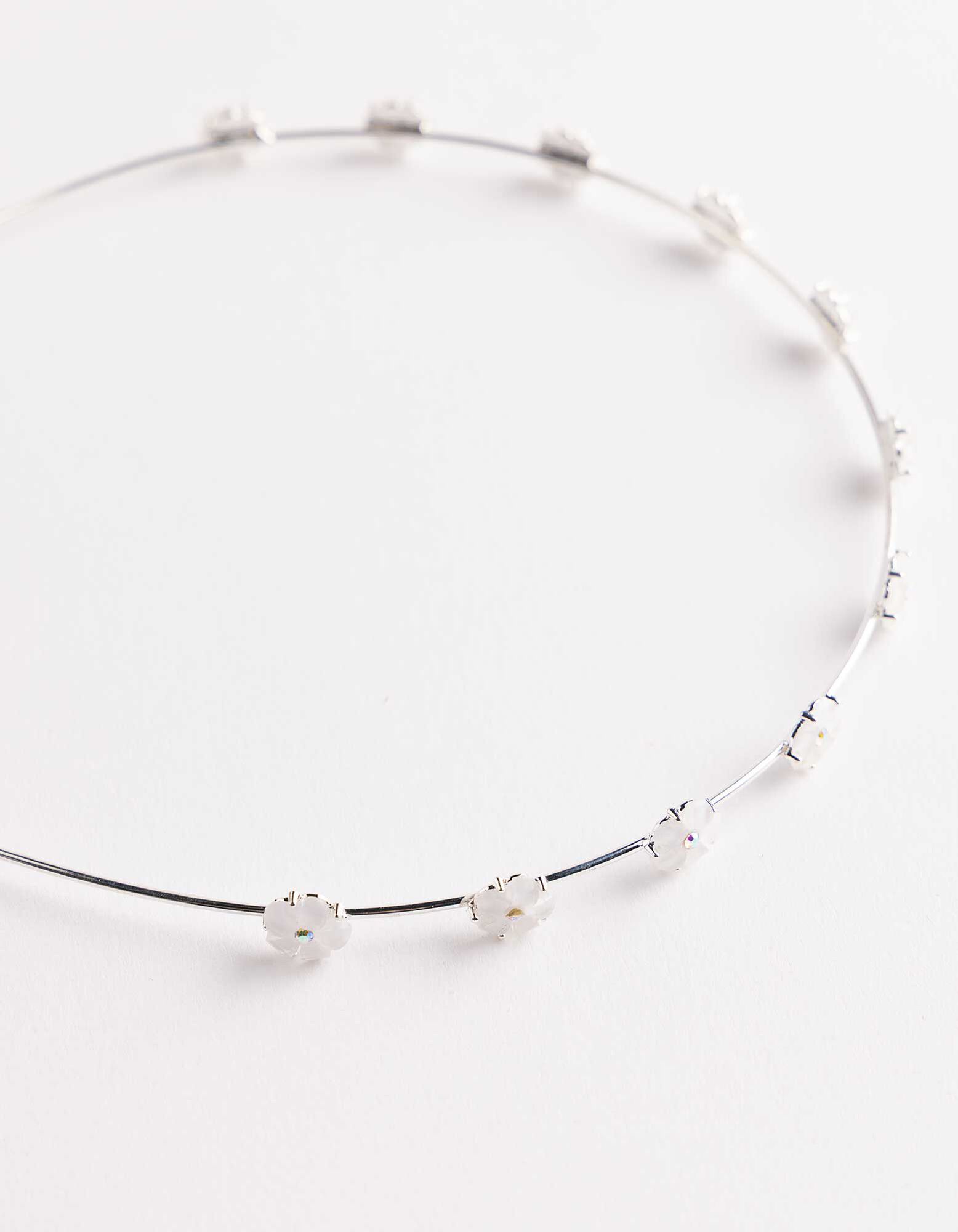 Haarschmuck - Metallic-Details - silberfarben