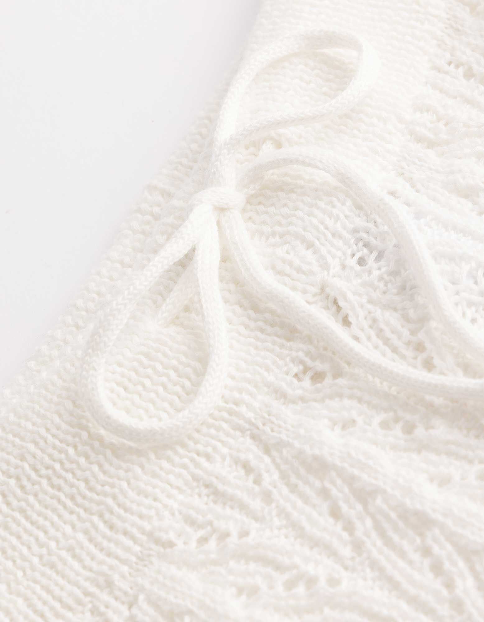 Strickshorts - Strick - Off-White