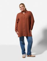 Bluse - Musselin - dunkelrot