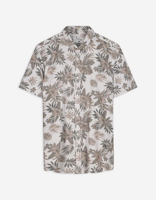 Overhemd - Print all-over - beige