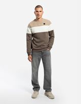 Sportska majica - blokiranje boja - svijetlo smedja