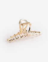 Haarklammer - Blumen - goldfarben