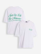 T-Shirt - R&uuml;ckenprint - wei&szlig;