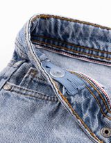 Jeans - Laserprint - Hellblau