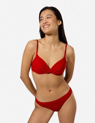 Bikinitop - Verstelbare schouderbandjes - rood