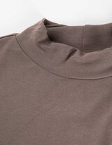 Maglia a manica lunga - Misto viscosa - marrone