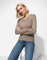 Pulover - Melirano - bez