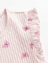 Tričko - Žebrov&aacute;n&iacute; - ruzova