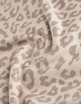 Pyžamový vrchný diel - Leopardí vzor - seda