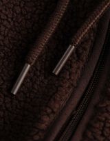 Felpa aperta - Peluche - marrone scuro