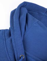 Majica s kapuljačom - mje&scaron;avina pamuka - tamno plava