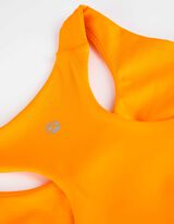 Crop modrček - Mehko na otip - oranzna