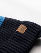 M&uuml;tze - Color-Blocking - Dunkelblau