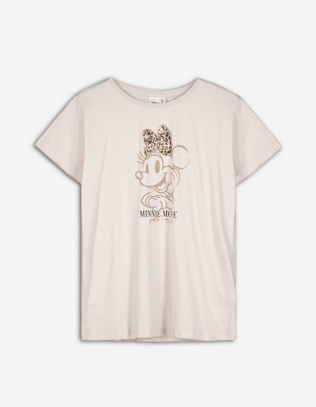 Tricou - Minnie Mouse - Bej