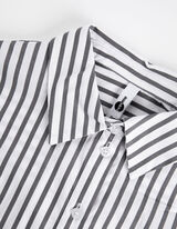 Košeľová blúzka - Zmes bavlny - tmavoseda