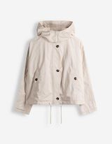 Jacke - Baumwoll-Mix - wei&szlig;