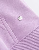 Džemperis - Didelė priekinė kišenė - violetine