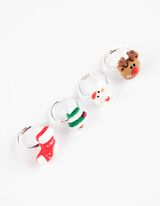 Prsten - 5 u pakovanju - srebrno