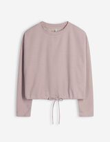 Propínací mikina - Šňůrka - lila