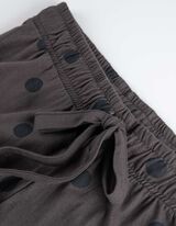 Pidžama pantalone - Vrpca na porubu - tamno-siva