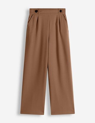 Hose - Elastischer Verschluss - braun