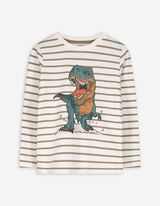 Langarmshirt - Print - weiß