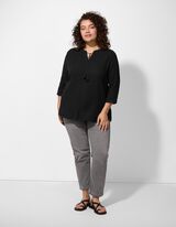 Bluse - Baumwolle - schwarz